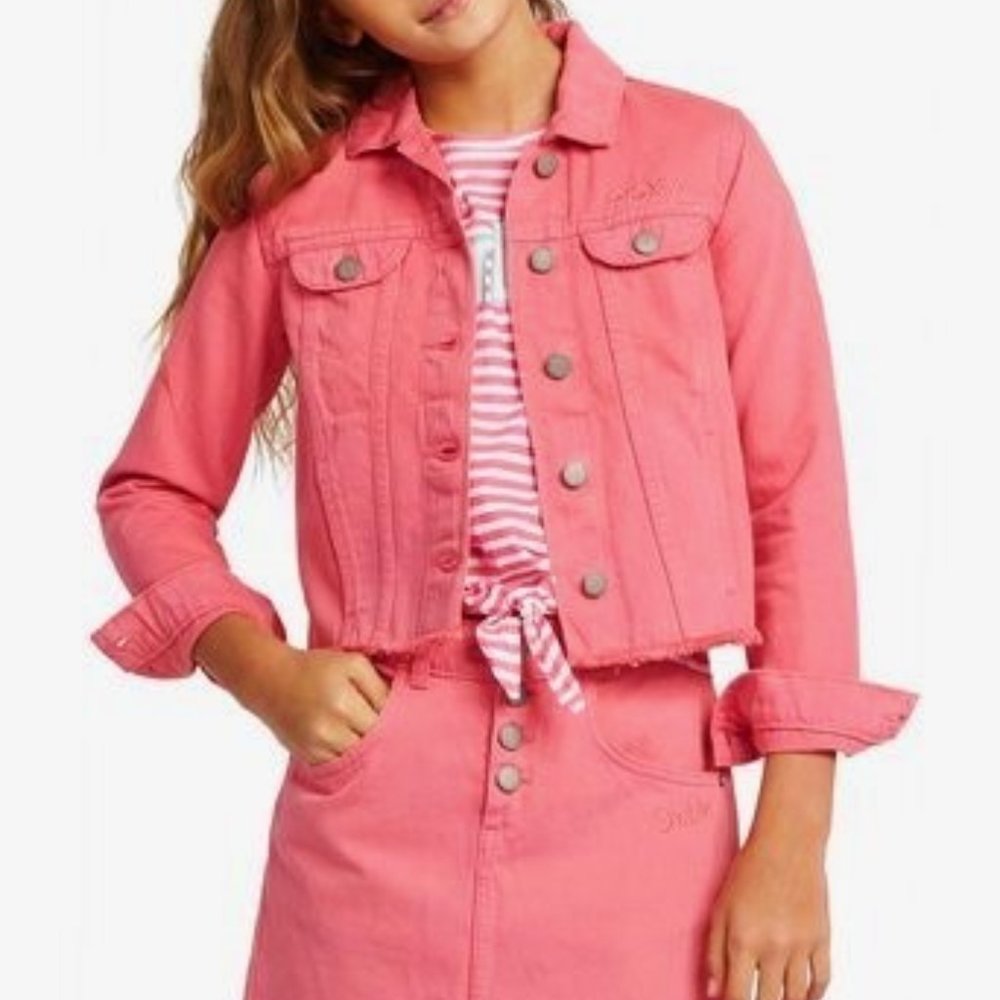 Barbie x Roxy Tigers Eyes Embroidered Denin Jacket - Picture 4 of 9